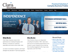 Tablet Screenshot of claris-web.com